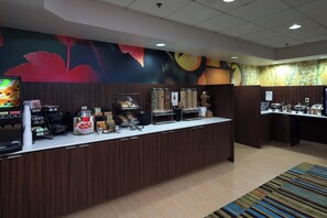 Free daily buffet breakfast