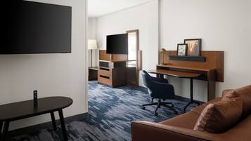 Room, 1 King Bed with Sofa bed, Non Smoking | 1 bedroom, desk, laptop workspace, blackout drapes