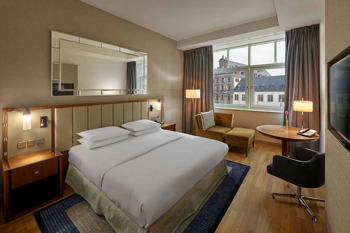 Premium bedding, memory foam beds, minibar, in-room safe