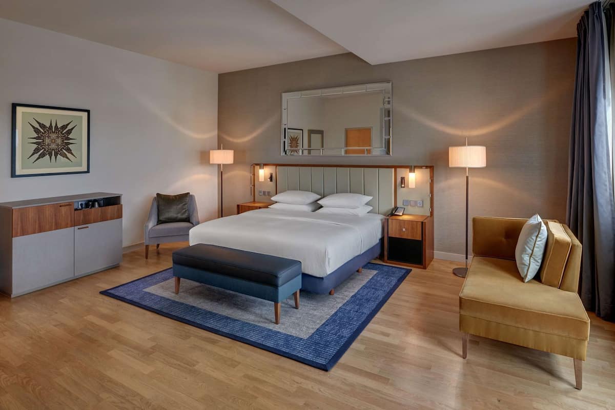 Premium bedding, memory foam beds, minibar, in-room safe