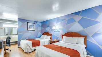 Free WiFi, bed sheets, alarm clocks