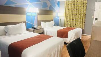 Free WiFi, bed sheets, alarm clocks