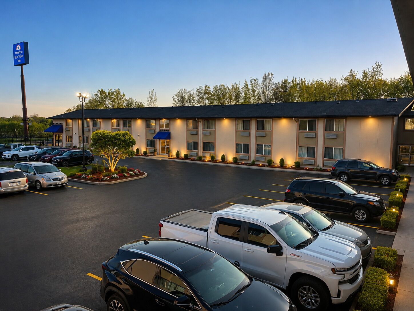 Front of property - evening/night
