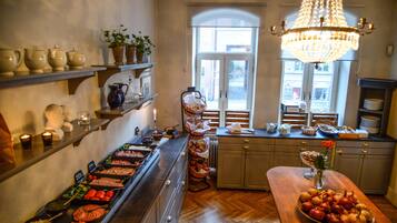 Gratis frukostbuffé varje dag