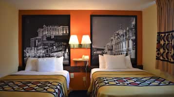 Suite, 2 Double Beds | Desk, iron/ironing board, free WiFi, bed sheets