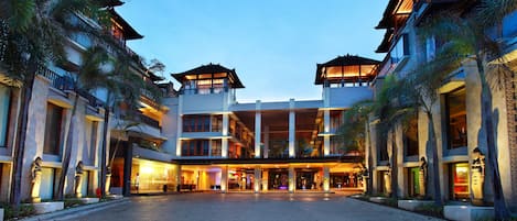 Front of property – evening/night