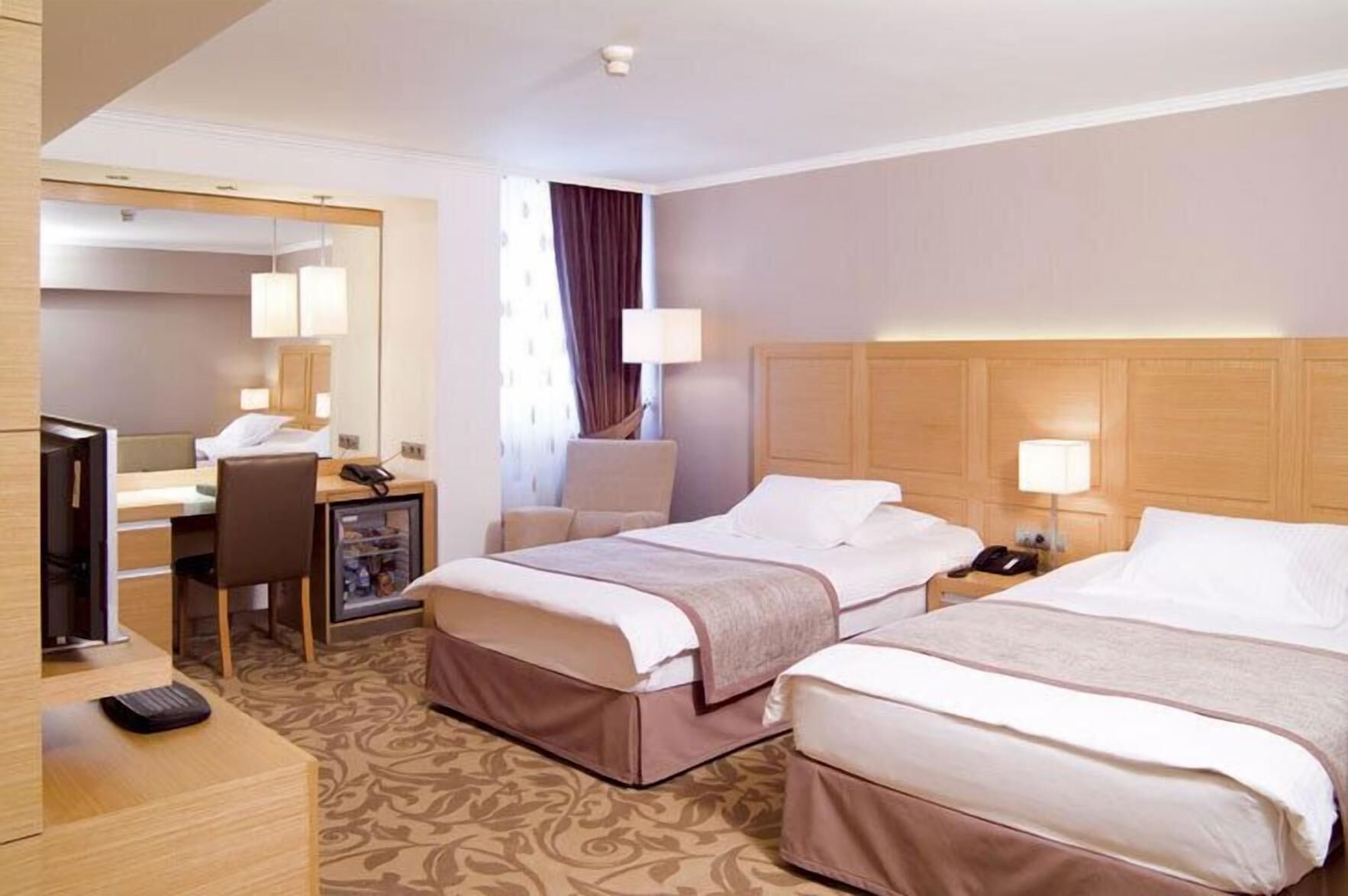 Down comforters, minibar, in-room safe, desk