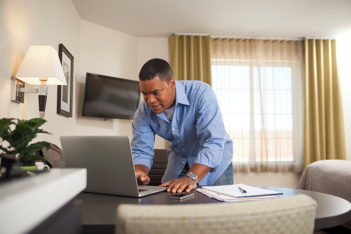 In-room safe, desk, laptop workspace, blackout drapes