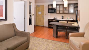 In-room safe, desk, laptop workspace, blackout curtains