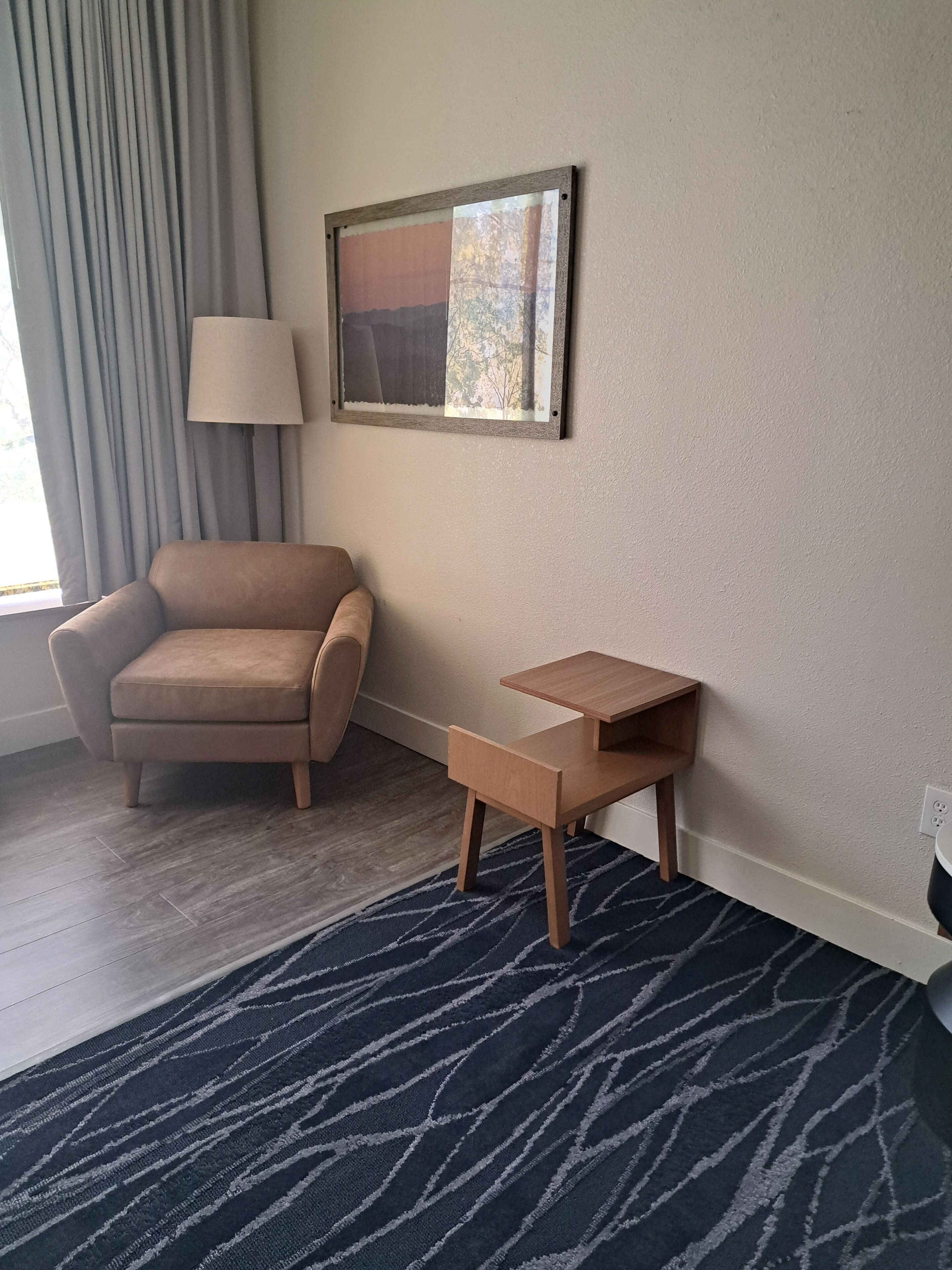 desk, blackout curtains, iron/ironing board, free cots/infant beds