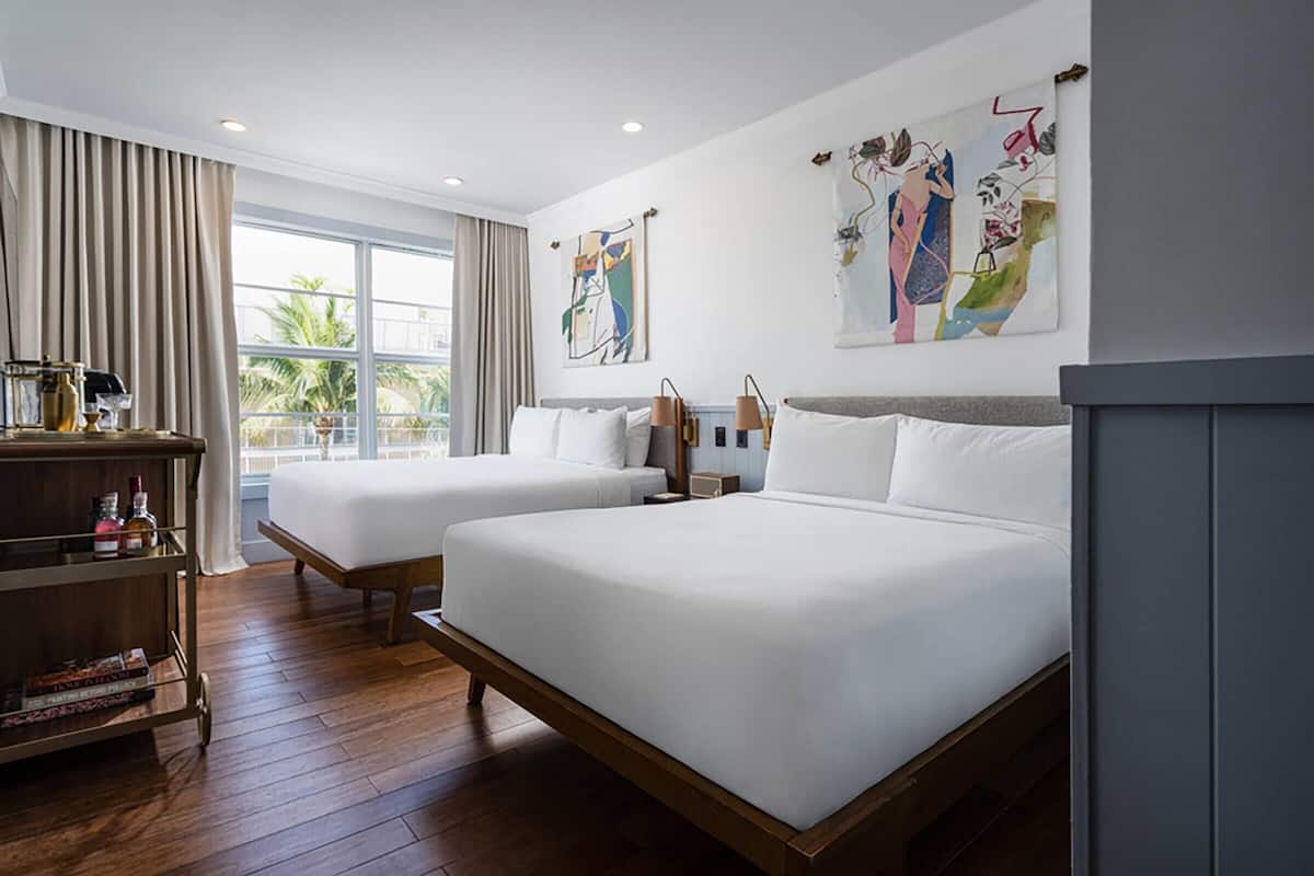 Room, 2 Queen Beds, Non Smoking | Frette Italian sheets, premium bedding, pillow-top beds, in-room safe