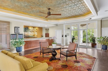 Hotel entrance and lobby at Hyatt Vacation Club at Windward Pointe, Key West