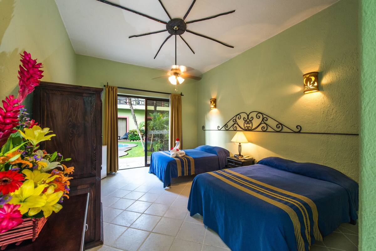 Delux Double Pool/Garden View | Pillow-top beds, in-room safe, blackout curtains, free WiFi