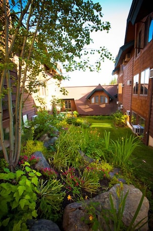 Property grounds. Kandahar Lodge at Whitefish Mountain Resort