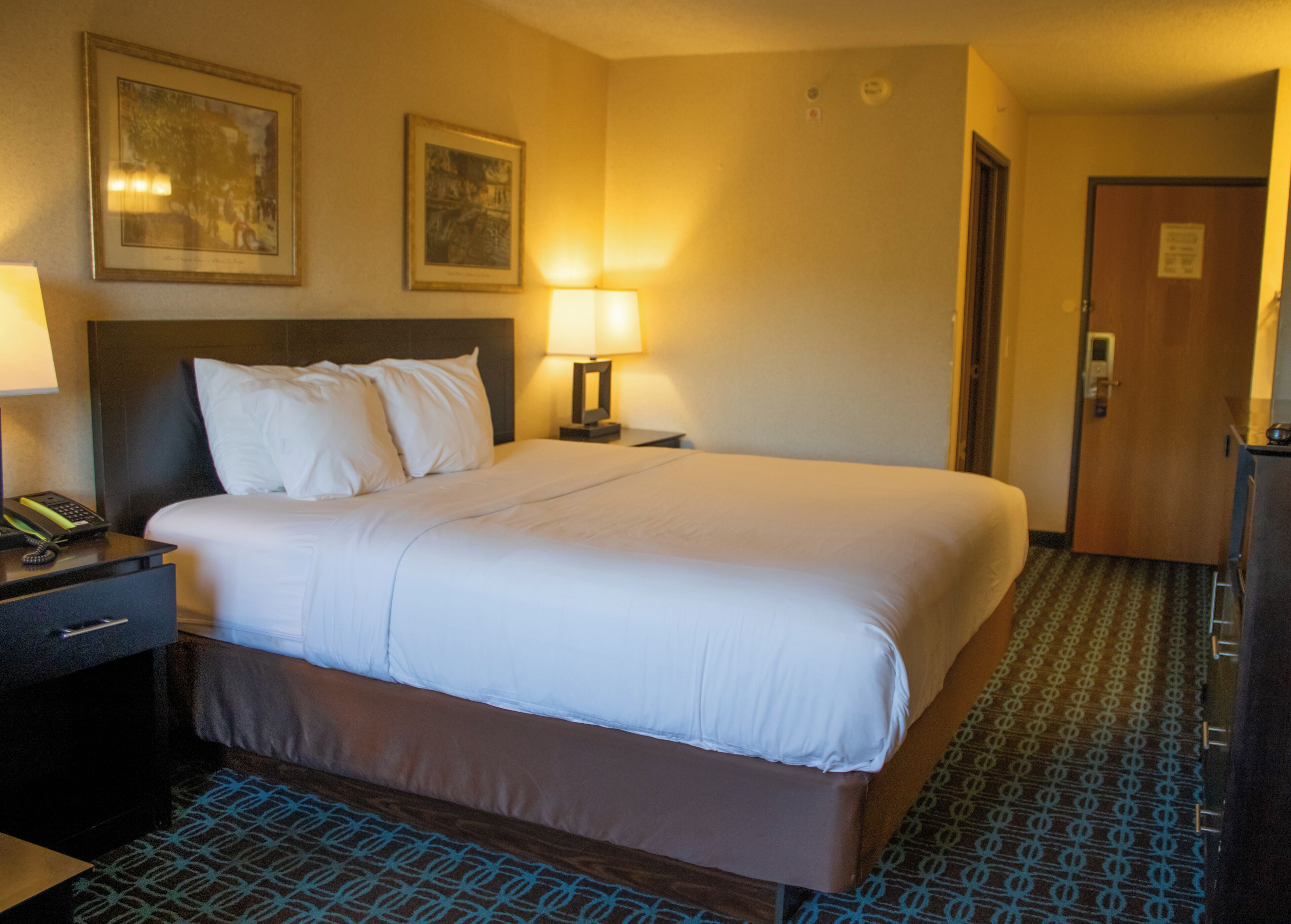 Room, 1 King Bed, Non Smoking | Pillowtop beds, desk, iron/ironing board, free cribs/infant beds