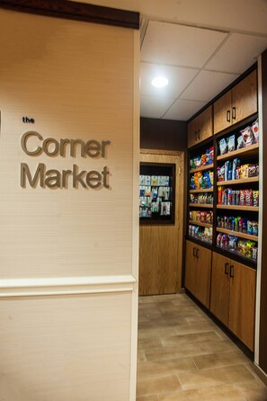 Shop and discover a variety of products at the Corner Market.