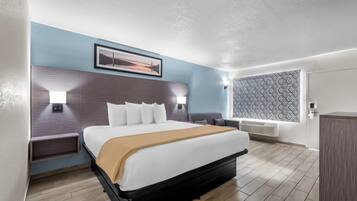 Kamar, 1 Tempat Tidur King, Bebas Asap Rokok | Setrika/meja setrika, Wi-Fi gratis, seprai linen, dan jam alarm