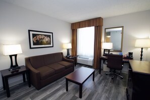 Suite, 1 Queen Bed, Accessible, Refrigerator & Microwave (with Sofabed) | 1 bedroom, premium bedding, individually decorated