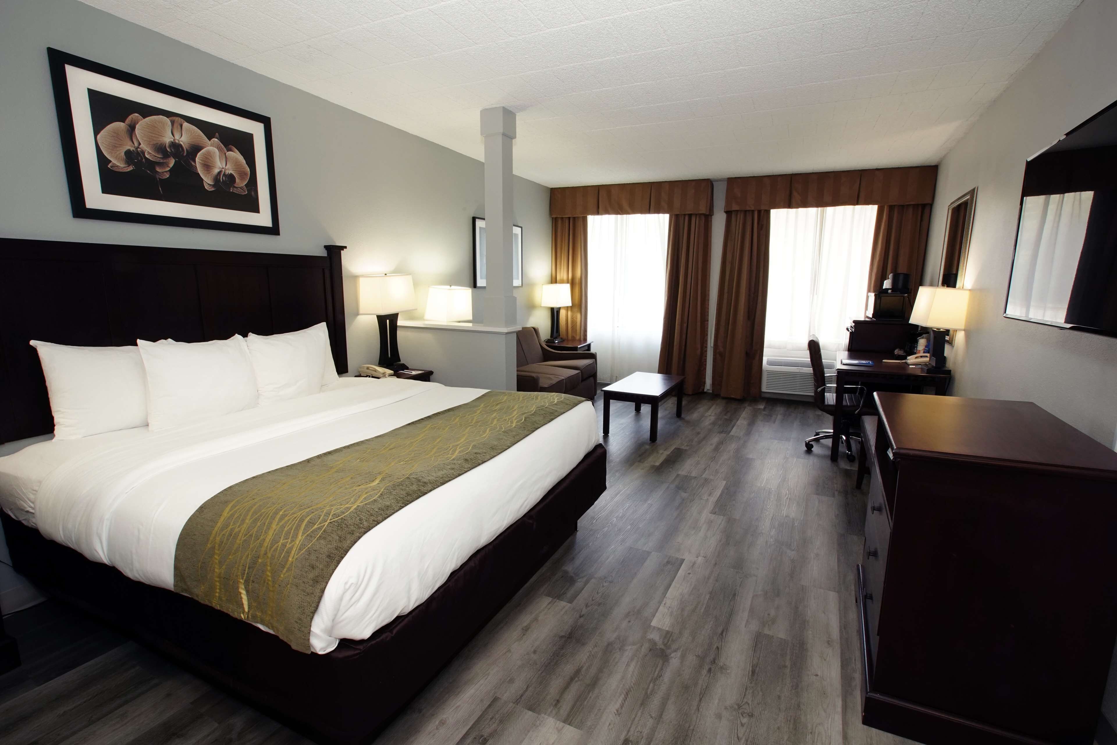 suite, 1 king bed, non smoking, refrigerator & microwave (larger room;with sofabed) | premium bedding, individually decorated, individually furnished, desk