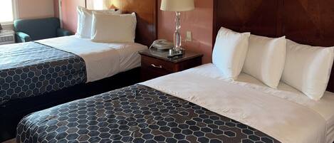 Standard Room, 2 Double Beds | Desk, free WiFi, bed sheets