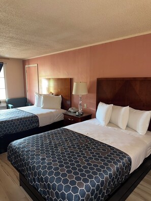 Standard Room, 2 Double Beds | Desk, free WiFi, bed sheets