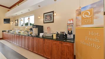 Free daily buffet breakfast