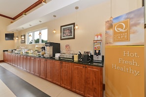Free daily buffet breakfast
