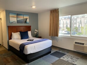 Pillow-top beds, in-room safe, blackout curtains, iron/ironing board