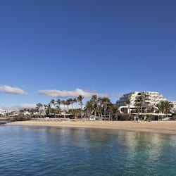 On the beach, white sand