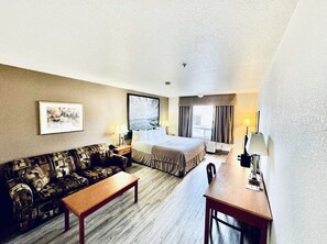 Premium bedding, blackout drapes, iron/ironing board, free WiFi