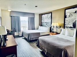 Room, 2 Queen Beds, Non Smoking | Premium bedding, blackout drapes, iron/ironing board, free WiFi