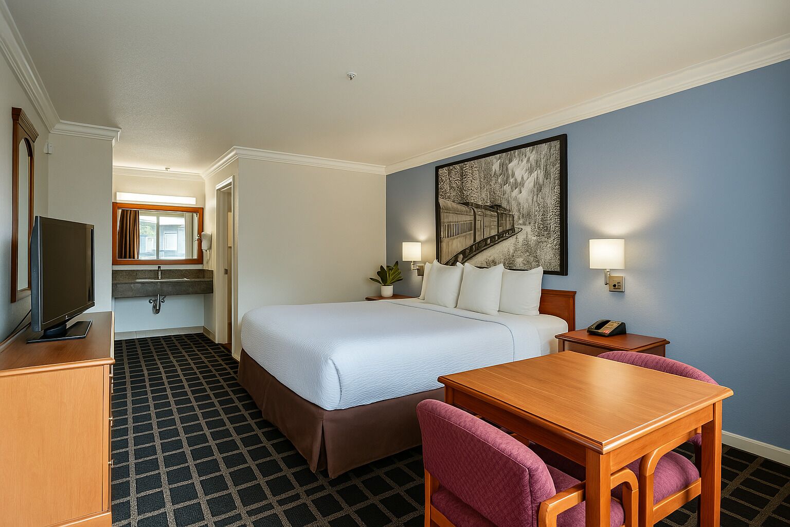 1 bedroom, desk, laptop workspace, free wifi