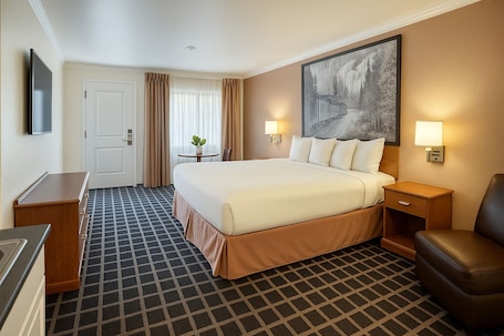Executive Room, 1 King Bed, Kitchenette, Garden View | Desk, laptop workspace, free cribs/infant beds, free WiFi