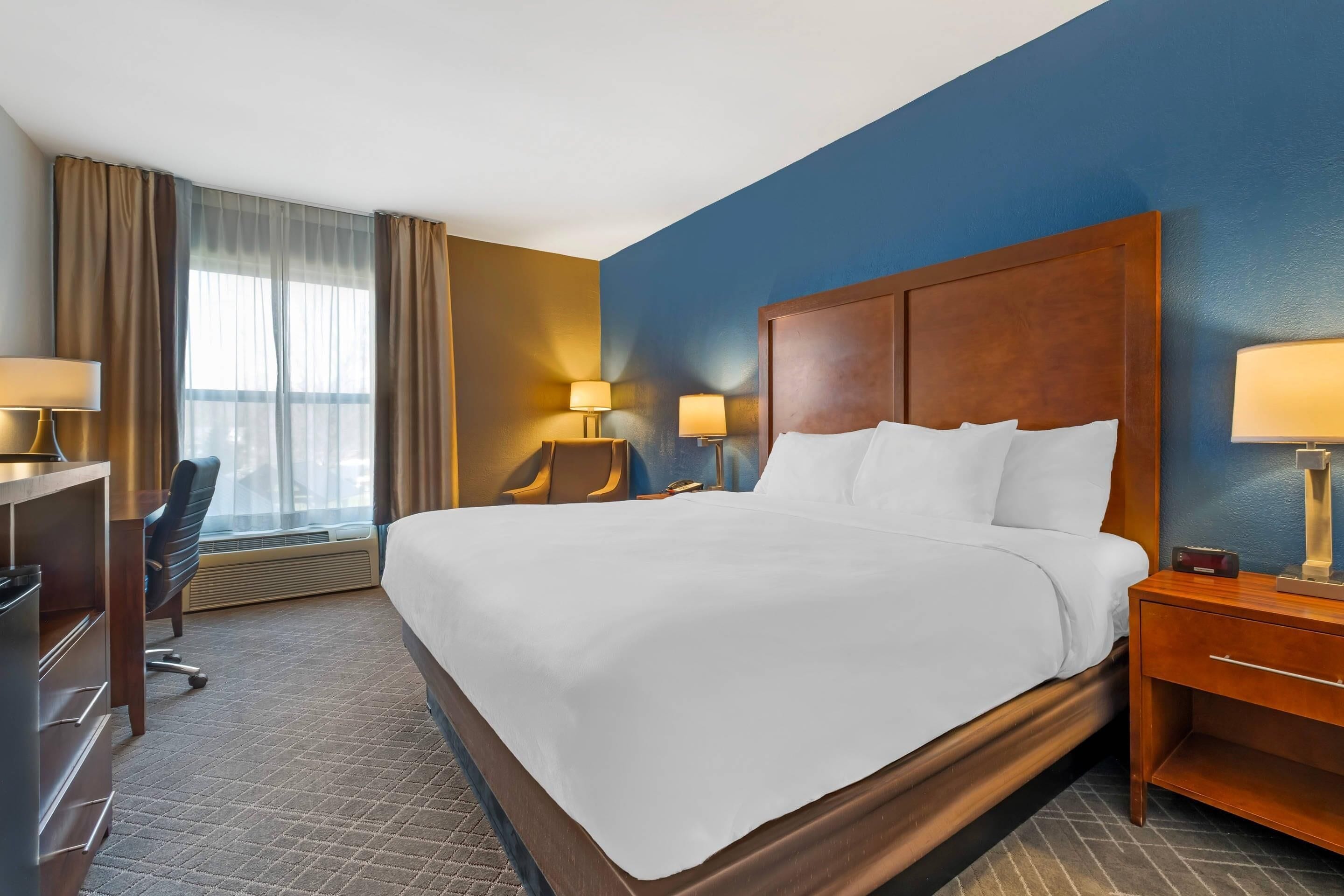 Standard Room, 1 King Bed, Non Smoking | In-room safe, desk, iron/ironing board, free WiFi