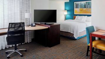 Desk, blackout drapes, iron/ironing board, free WiFi