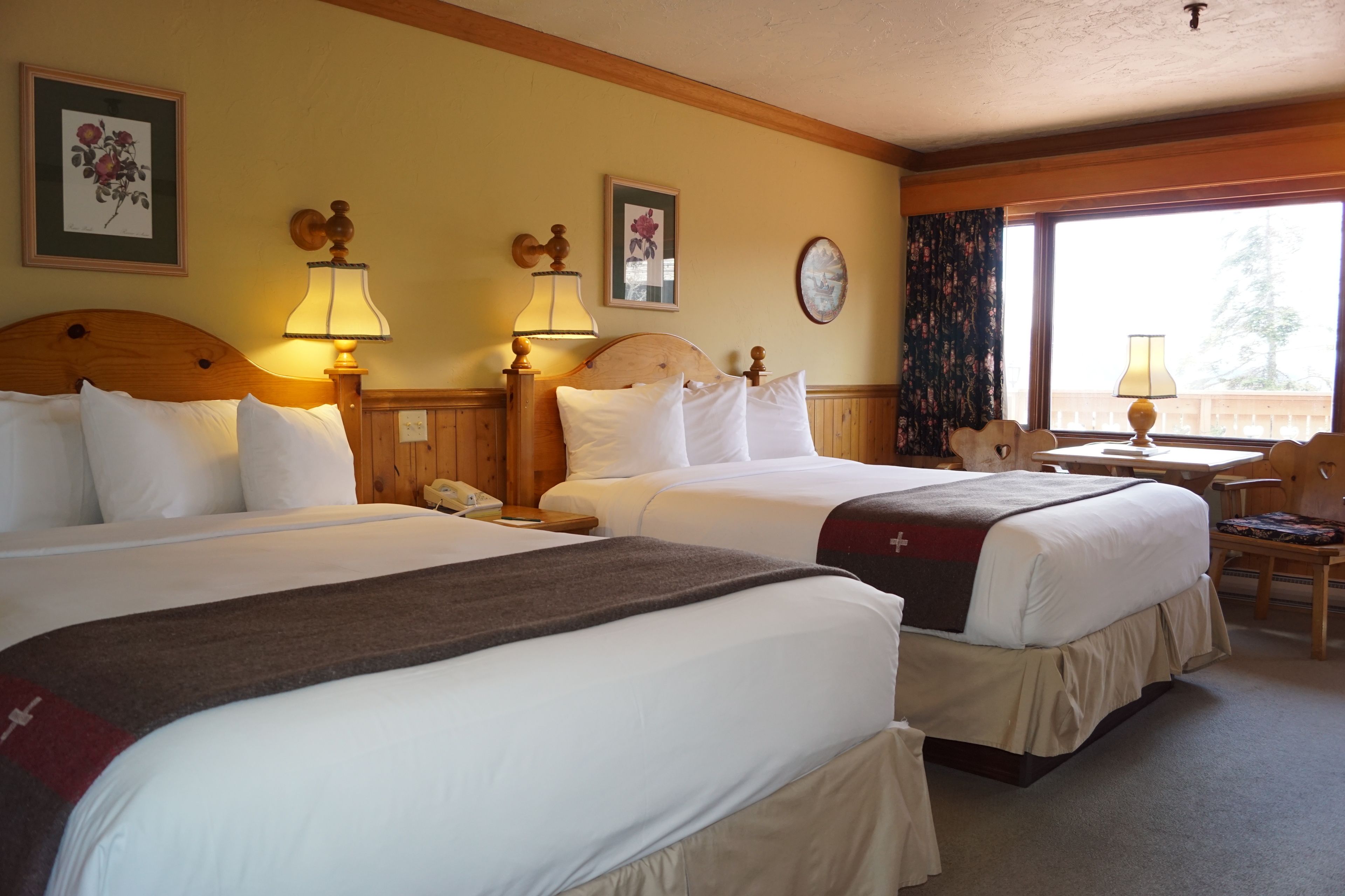 standard room, 2 queen beds (tyrolean) | iron/ironing board, free wifi, bed sheets