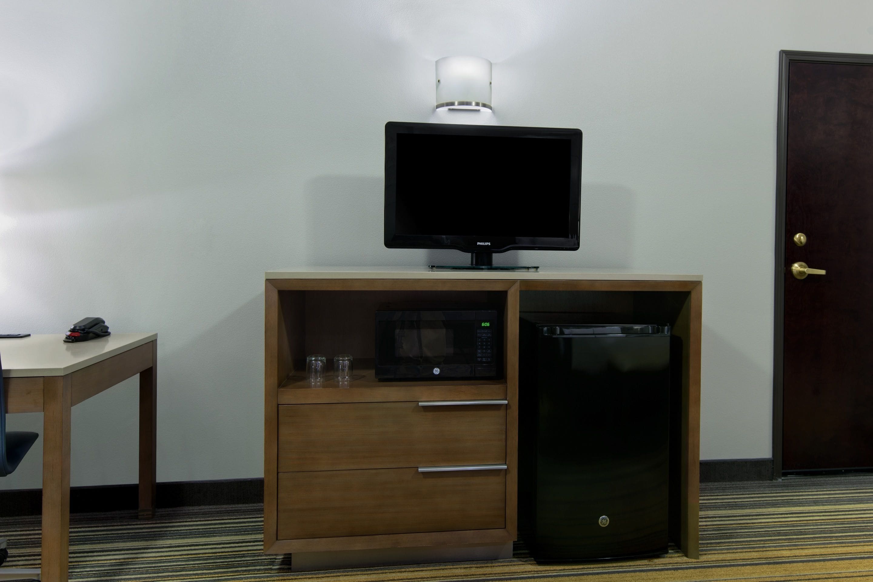 riverview balcony king suite sleeper sofa | living area | flat-screen tv