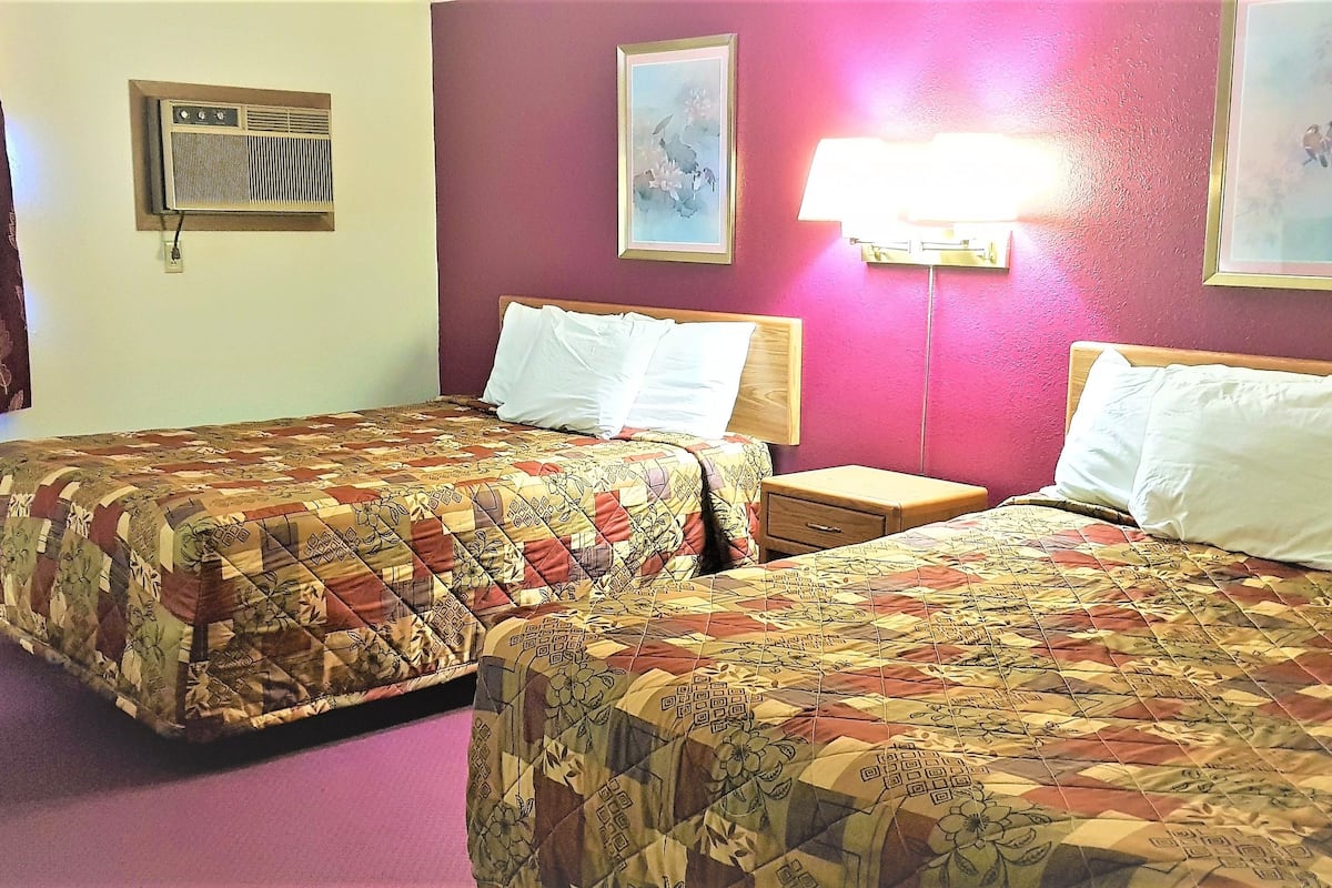 Standard Room, 2 Queen Beds, Non Smoking | Iron/ironing board, free WiFi