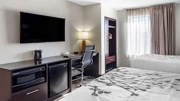 In-room safe, desk, laptop workspace, blackout drapes