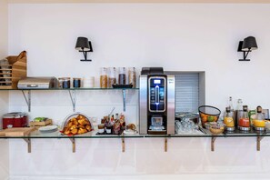 Daily buffet breakfast (EUR 14 per person)