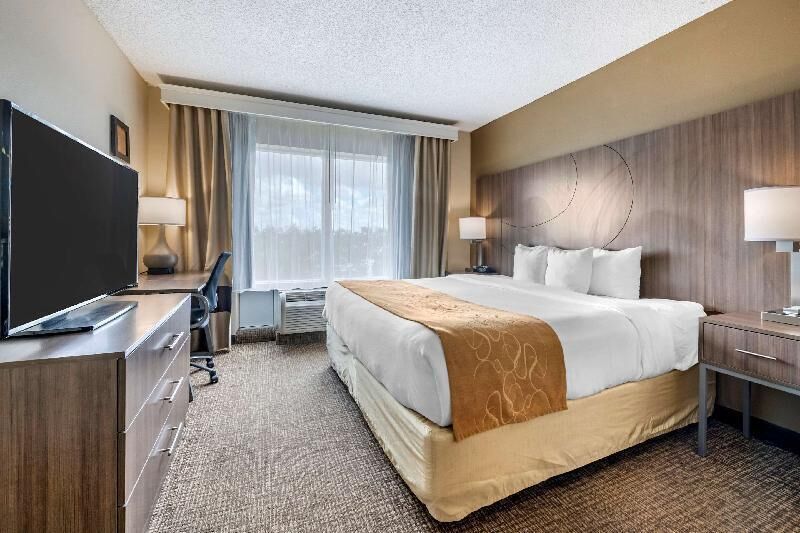 In-room safe, desk, laptop workspace, blackout curtains
