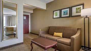 In-room safe, desk, laptop workspace, blackout curtains
