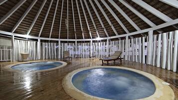 Couples treatment room(s), sauna, hot tub, body treatments, hydrotherapy