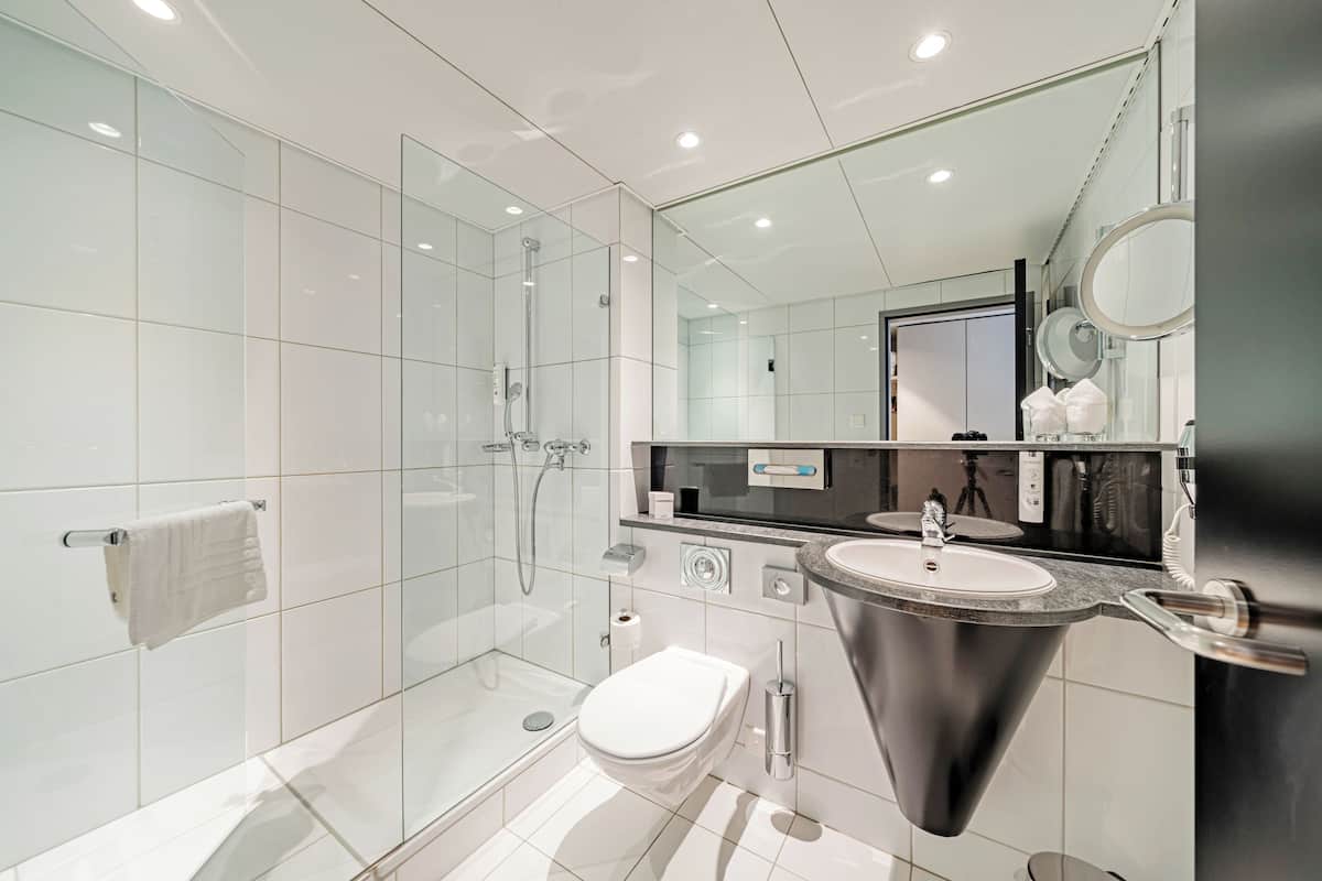 free toiletries, hair dryer, bathrobes, slippers