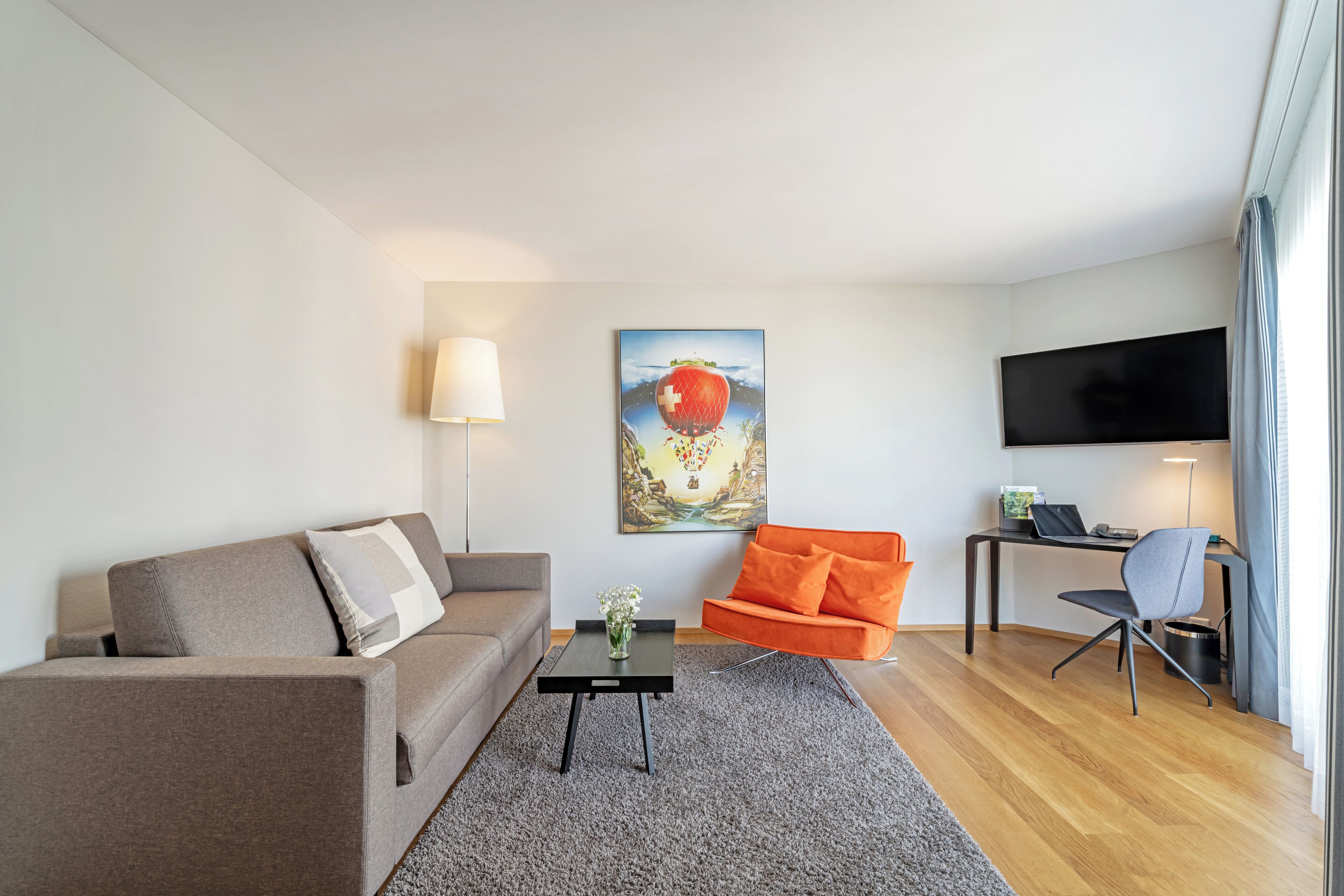 family suite, 1 bedroom | living room | 40-inch led tv with digital channels, tv, table football