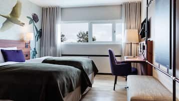 Twin kamer | Een kluis op de kamer, verduisterende gordijnen