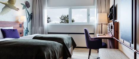 Twin Room | In-room safe, blackout drapes, iron/ironing board, free WiFi