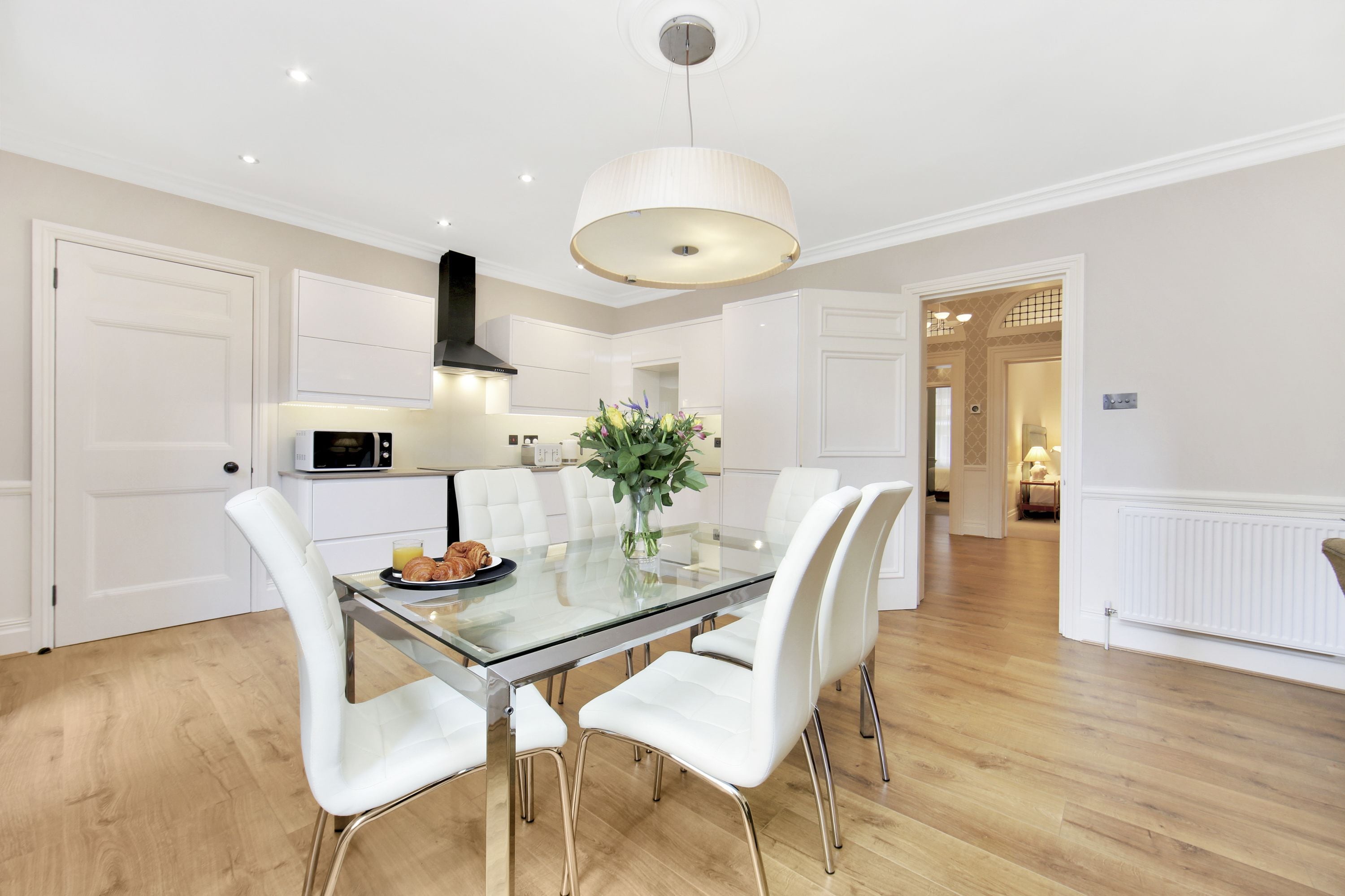 Appartement Premium, 3 chambres, patio, vue jardin | Cuisine privée | Réfrigérateur, micro-ondes, four, plaque de cuisson