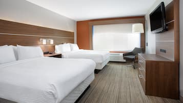 Standard Room, 2 Queen Beds, Accessible (Roll-In Shower) | 1 bedroom, desk, blackout drapes, iron/ironing board