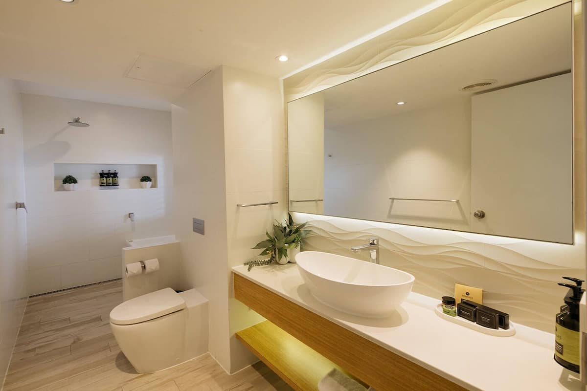 free toiletries, hair dryer, towels, soap